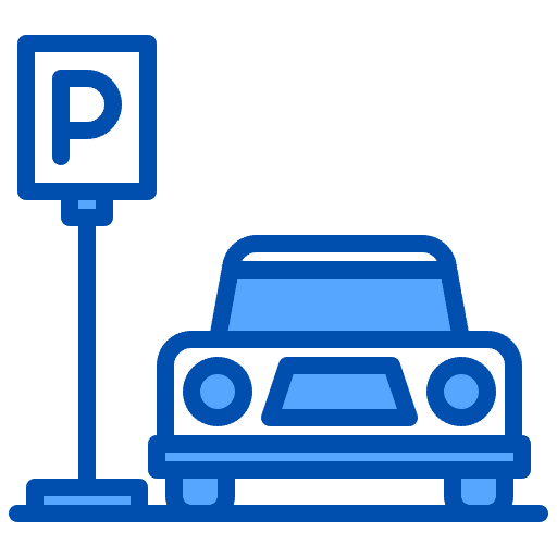 Parkplatzschild - Keepsmile Design hat ein Parkplatz neben dem Gebäude