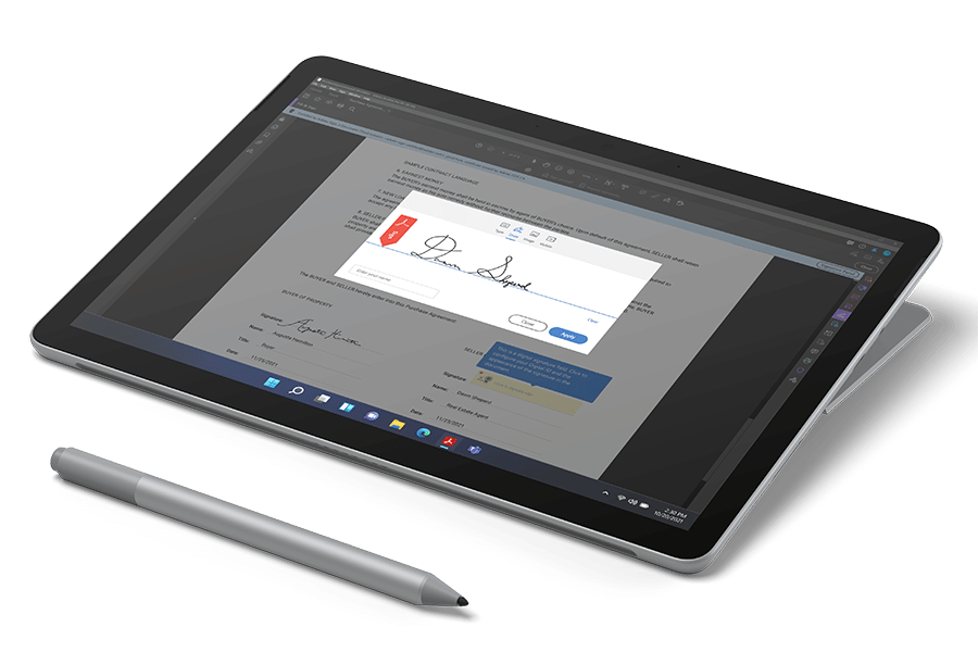 Microsoft Surface Go 3 für Unterschriften - Beratung und Verkauf Keepsmile Design