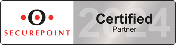 Securepoint Certified Partner Logo für das Jahr 2024 an Keepsmile Design